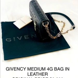 BRAND NEW GIVENCY  MEDIUM BLACK 4G BAG